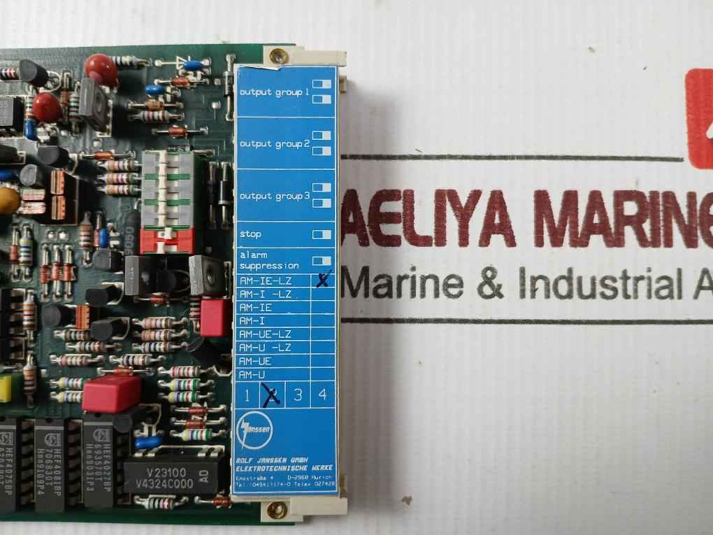 Rolf Janssen 03.0111.A Printed Circuit Board Am-ie-lz 1 X 3 4/2
