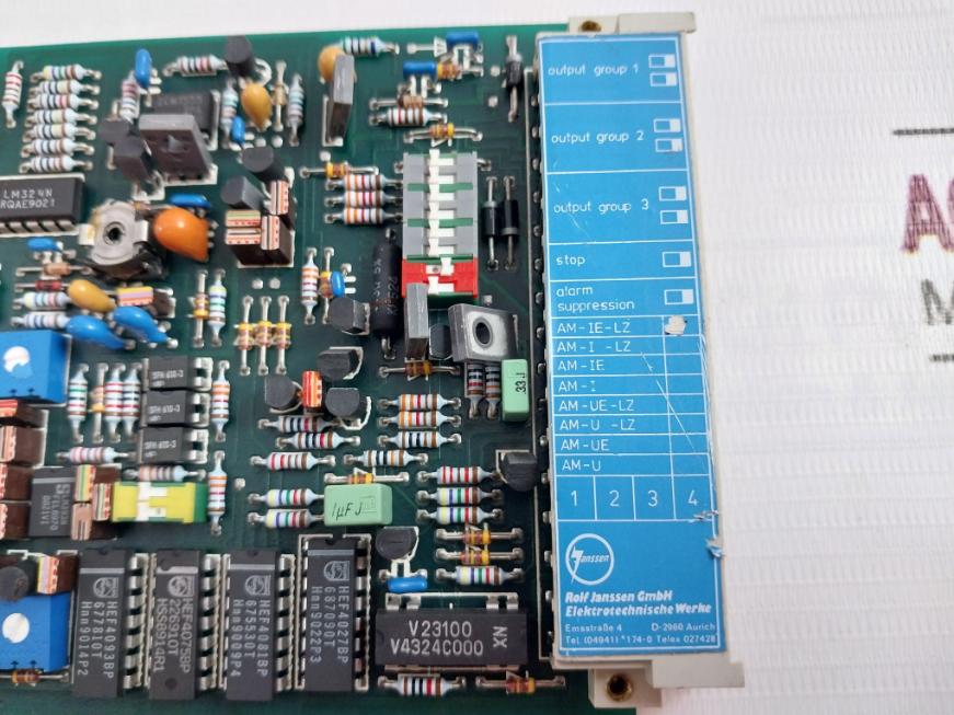 Rolf Janssen 03.0111A Printed Circuit Board