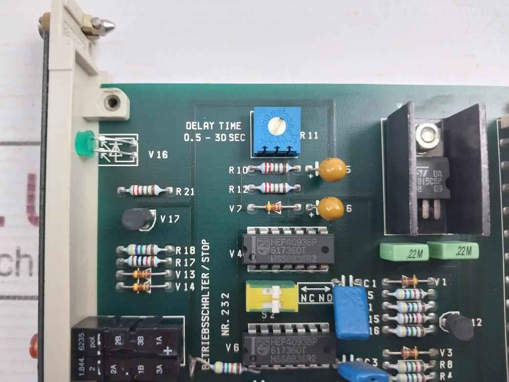 Rolf Janssen 232 Pcb Card For Operating Engine/Stop Reset Nr.232