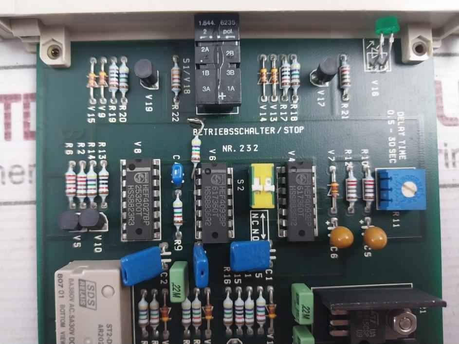 Rolf Janssen 232 Pcb Card For Operating Engine/Stop Reset Nr.232