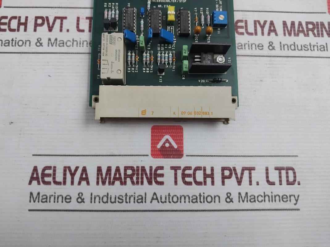 Rolf Janssen 232 Pcb Card For Operating Engine/Stop Reset Nr.232