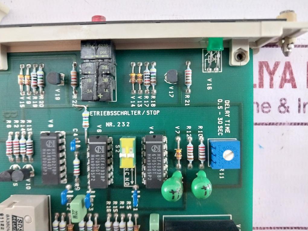 Rolf Janssen 232 Pcb Card For Operating Engine/Stop Reset