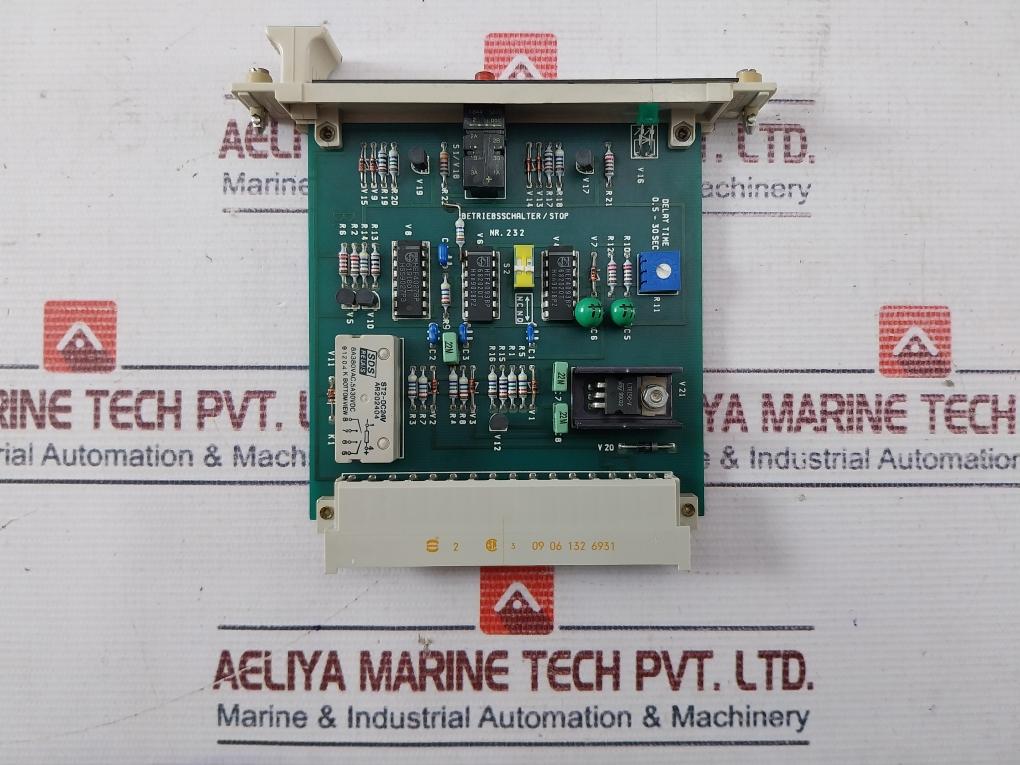 Rolf Janssen 232 Pcb For Operating Engine 1+2/Stop Reset Module Nr.232