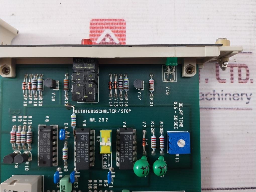 Rolf Janssen 232 Pcb For Operating Engine 1+2/Stop Reset Module Nr.232
