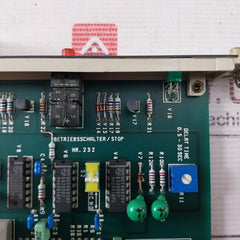 Rolf Janssen 232 Pcb For Operating Engine 1+2/Stop Reset Module Nr.232