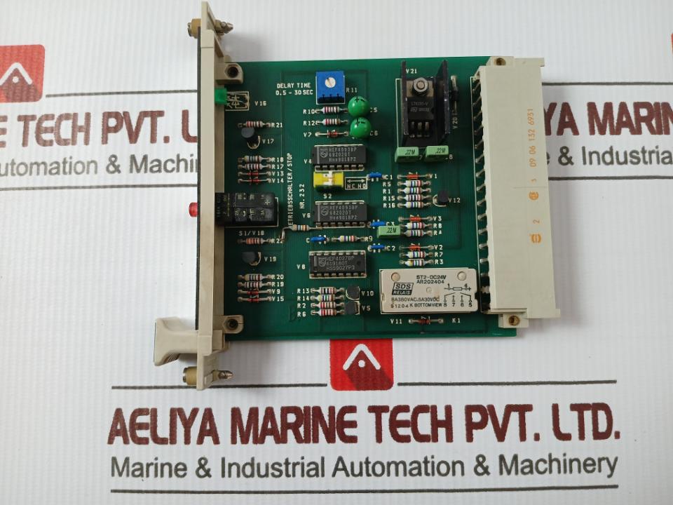 Rolf Janssen 232 Pcb For Stop/Reset Operation Auxiliary Engine 0.5-30 Sec 24V