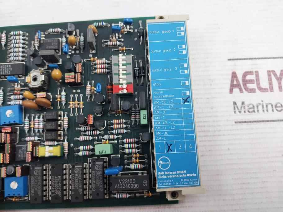 Rolf Janssen Am-ie-lz Binary Fault Ind Printed Circuit Board 03.0111.A