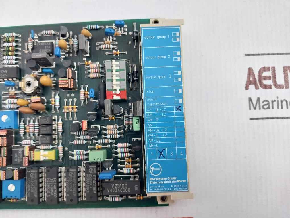 Rolf Janssen Am-ie-lz Printed Circuit Board 03.0111.A 1 X 3 4 / 2