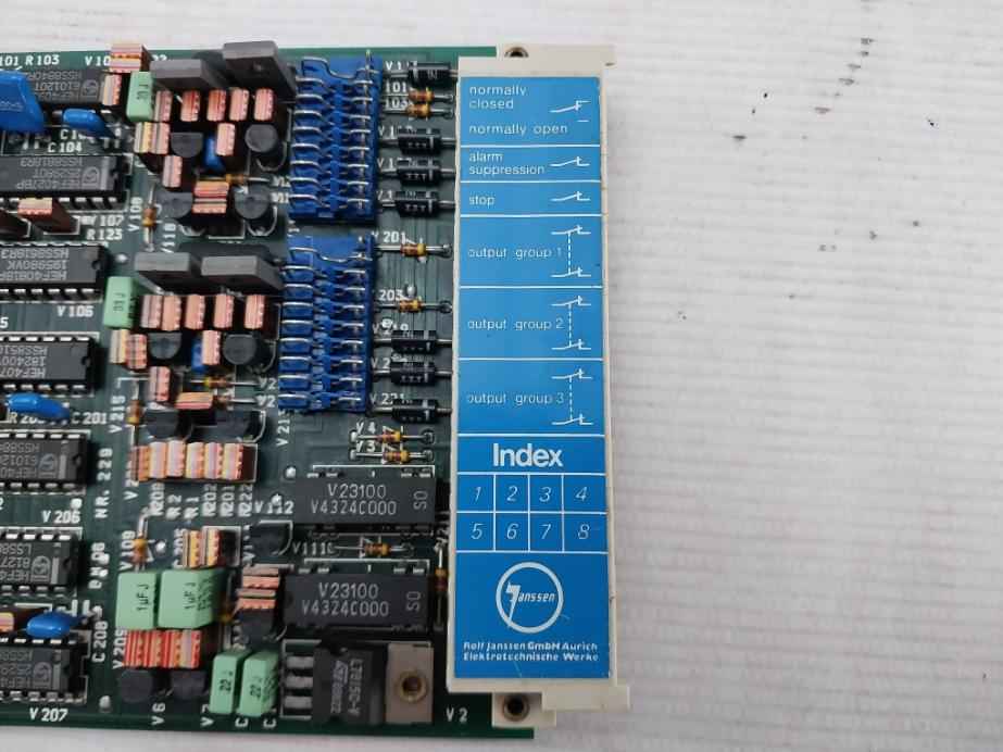 Rolf Janssen Bm 06 Emergency Stop Control Pcb Module Nr.229