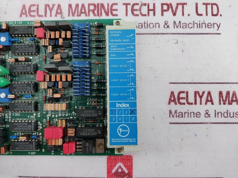 Rolf Janssen Bm 06 Thrust Bearing/Temperature Gear Pcb Card