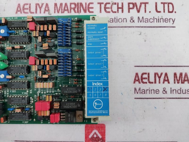 Rolf Janssen Bm 06 Thrust Bearing/Temperature Gear Pcb Card