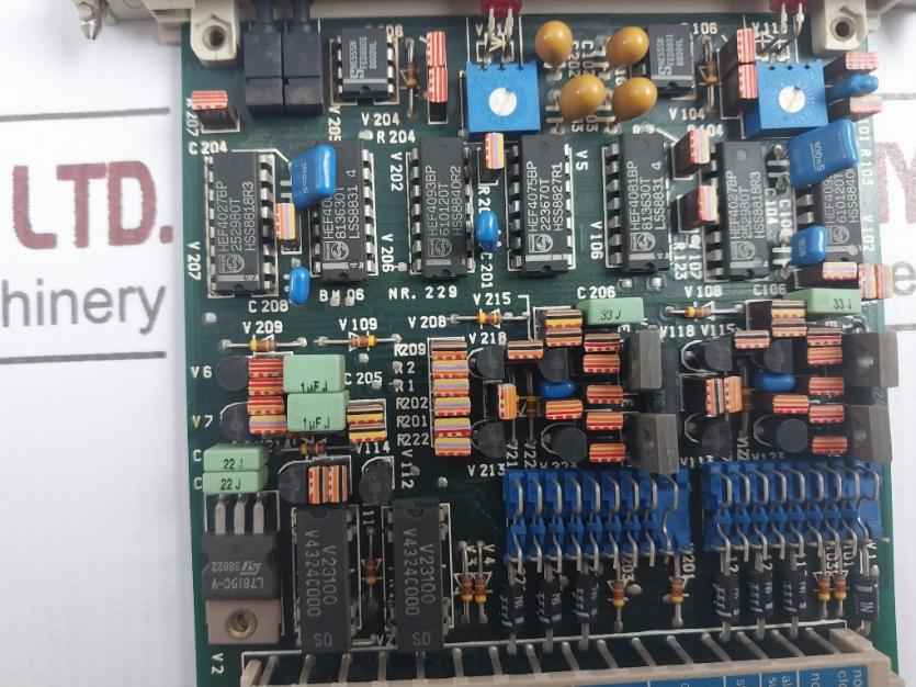 Rolf Janssen Bm 06 Pcb Module For Emergency Stop Control Station Nr.229