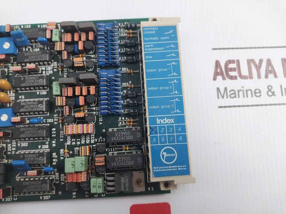 Rolf Janssen Bm 06 Pcb Module For Emergency Stop Control Station Nr.229