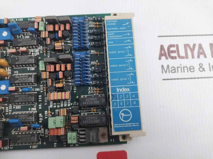 Rolf Janssen Bm 06 Pcb Module For Emergency Stop Control Station Nr.229
