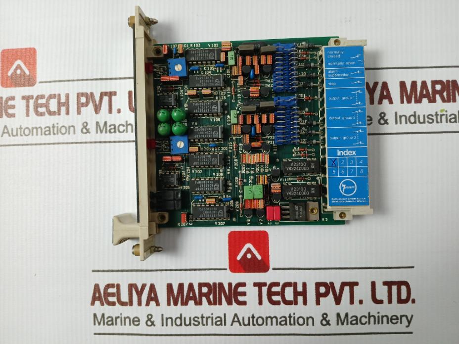 Rolf Janssen Bm 06 Pcb Module For Wire Break Safety/Failure Overspeed Nr.229