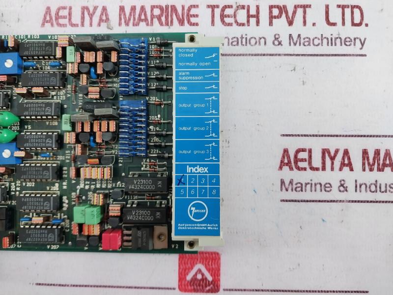 Rolf Janssen Bm 06 Printed Circuit Board For Emergency Stop Controller