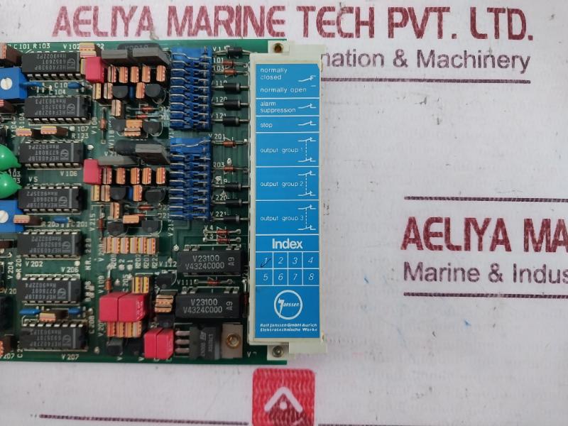 Rolf Janssen Bm 06 Printed Circuit Board For Failure Overspeed/Wire Break Safety