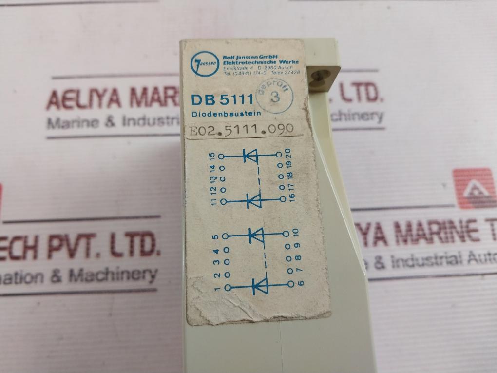 Rolf Janssen Db 5111 Diode Module 140 Gm