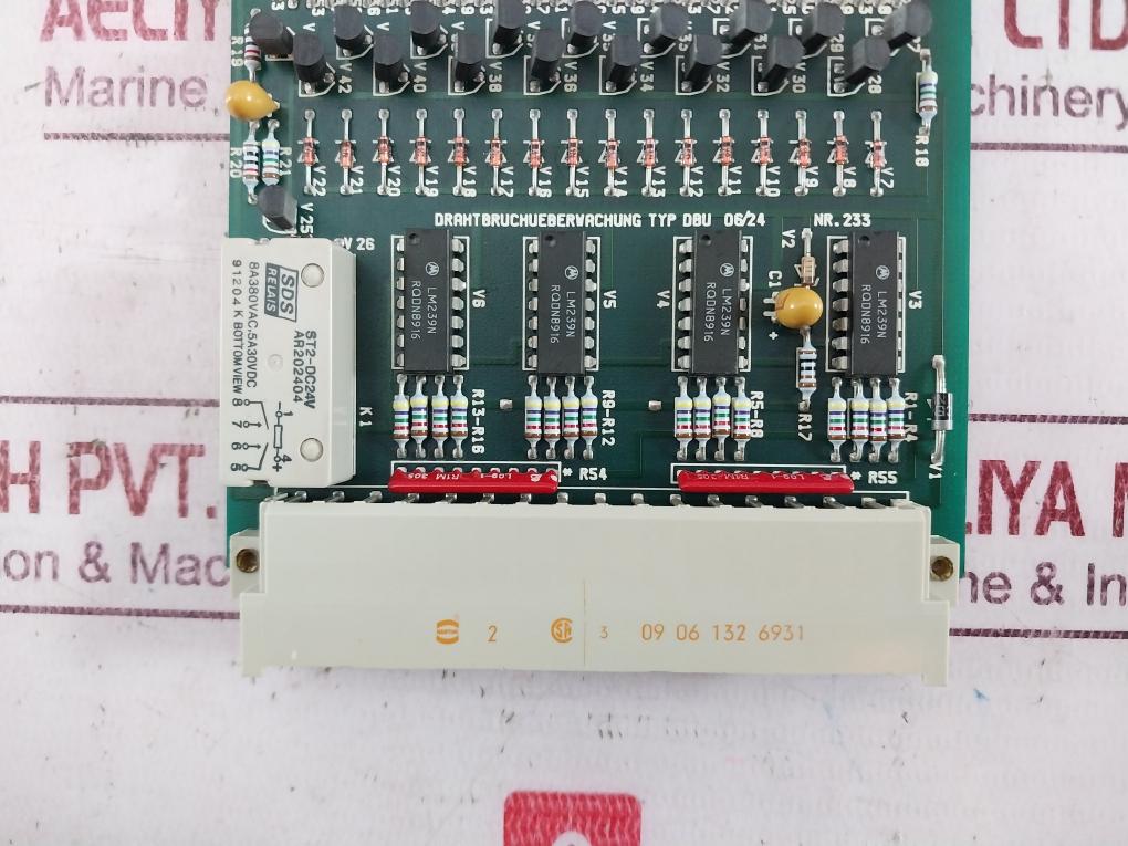 Rolf Janssen Dbu 06/24 Pcb Card For Wire Break Monitoring Nr.233