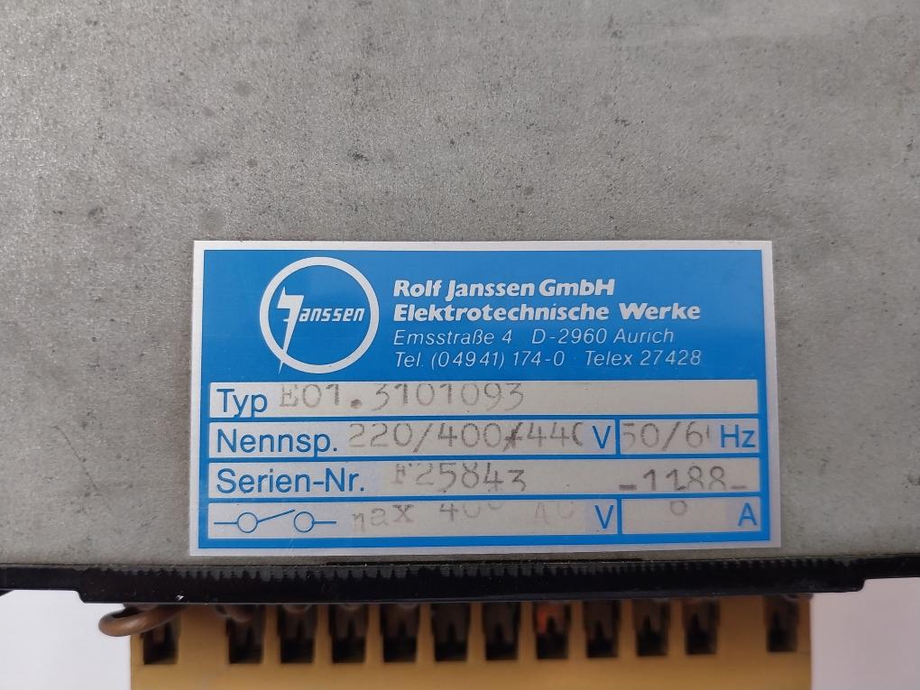 Rolf Janssen E01.3101093 Insulation Controller 220/400/440 V 50/60Hz