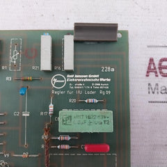 Rolf Janssen Rg 09 Regler Fur I/U Lader Rg 09 Pcb Card 228A