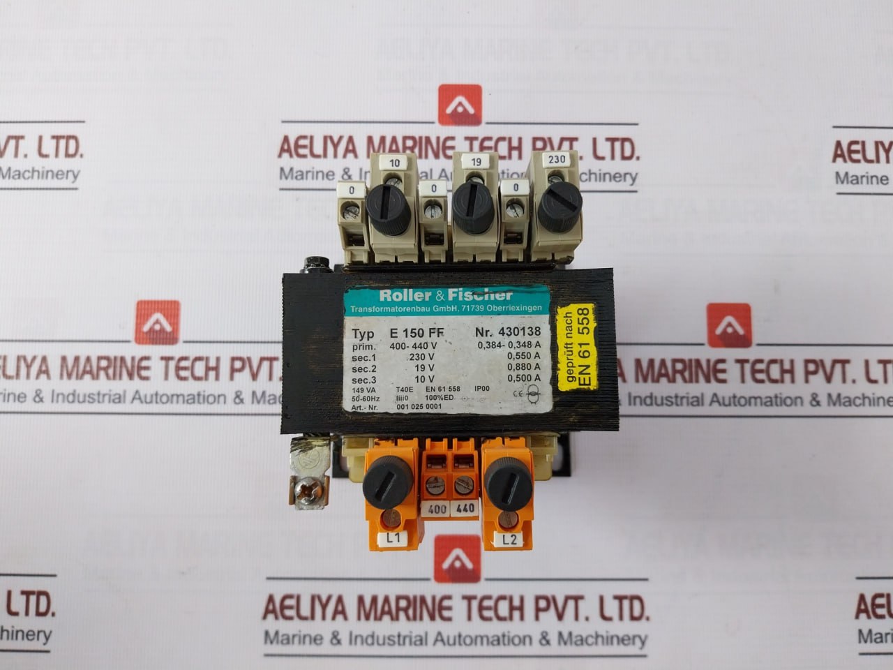 Roller & Fischer E 150 Ff Heavy Duty Current Transformer Assembly 400-440V