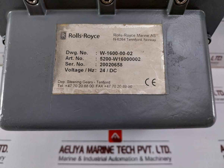 Rolls-royce 5200-w16000002 Steering Gear Equipment Unit 24/Dc