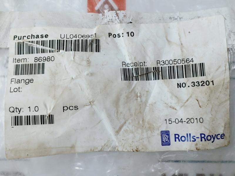 Rolls-royce 86980 Hydraulic Sae Flange Na0607 32014