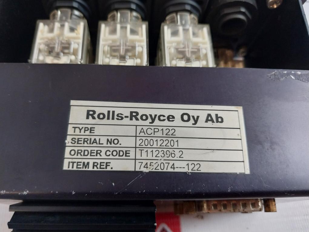 Rolls-Royce Aquamaster ACP122 Control Panel T112396.2