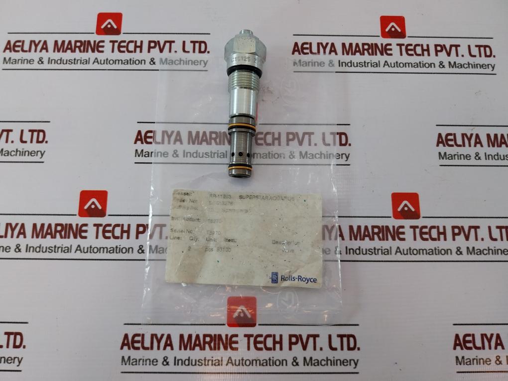 Rolls-royce C1c125 Z N Mk2 Mh Cartridge Valve T5270 93100