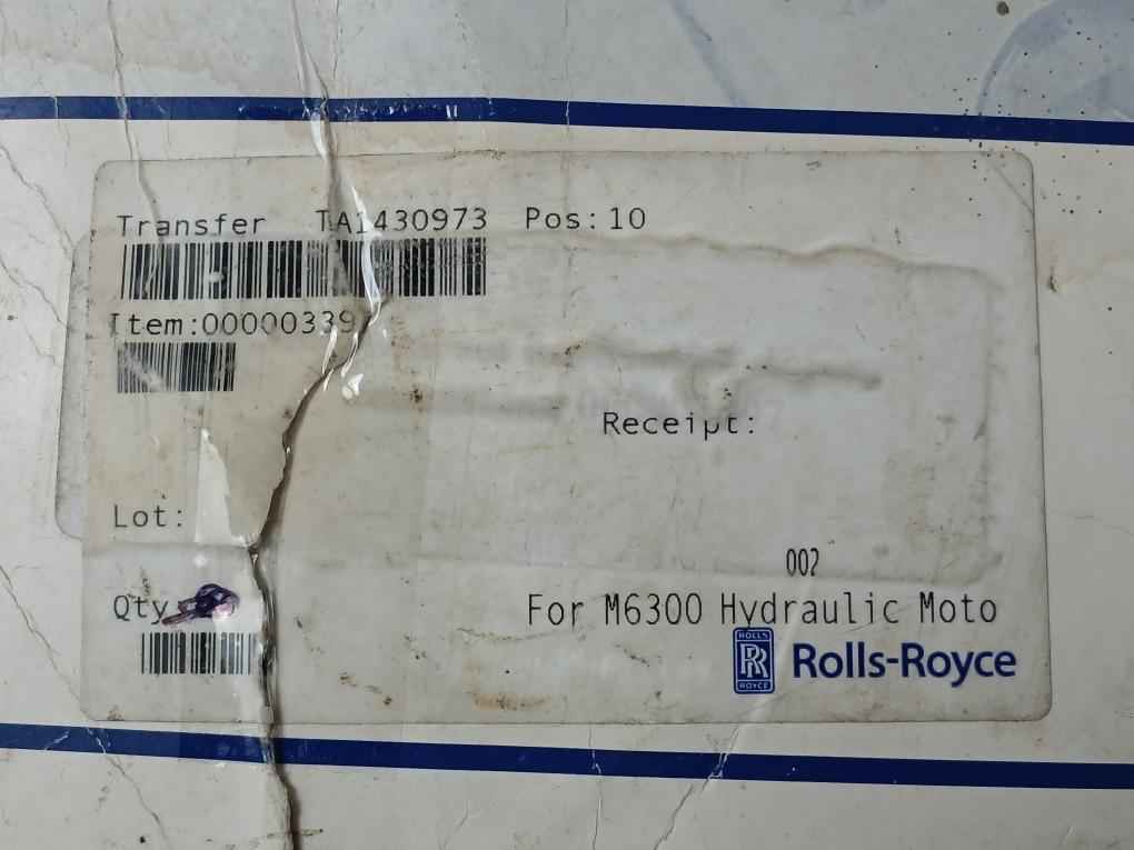 Rolls-royce M6300 Shaft Seal O-ring Kit For Hydraulic Motor R708805A