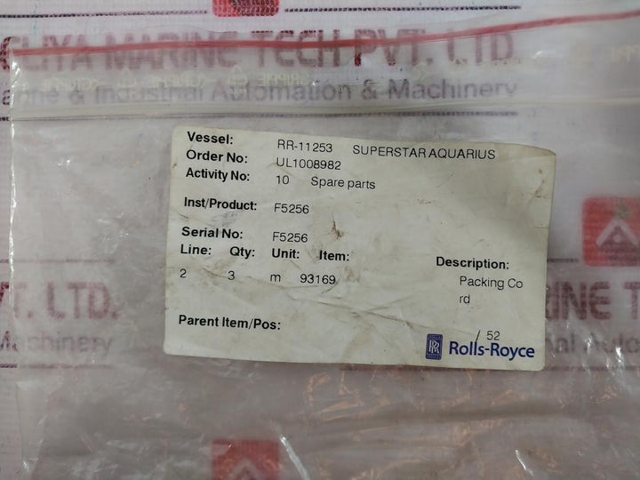 Rolls-Royce Marine 93169 Seal Cord 470MM