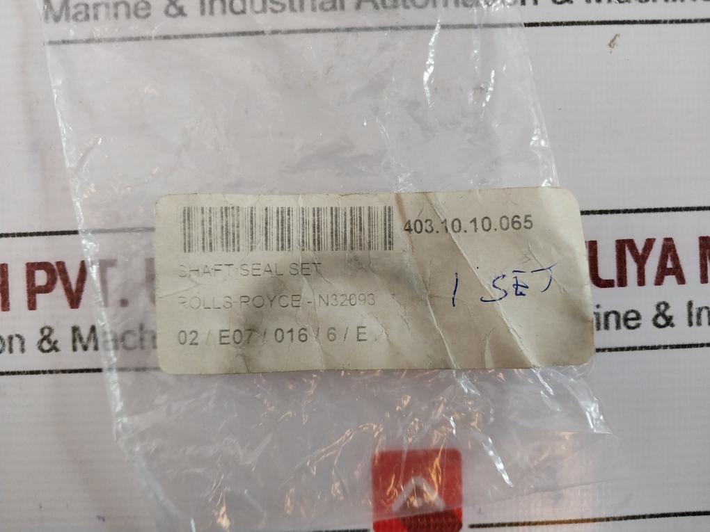 Rolls-Royce N32093 Shaft Seal Set FU02/FUO2