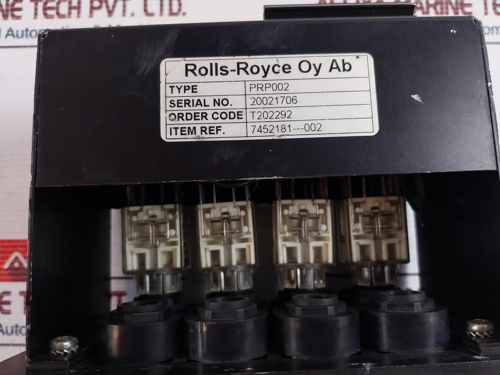 Rolls-royce Prp002 Control Panel