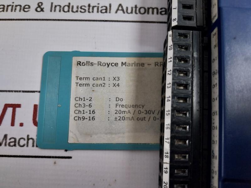 Rolls-royce Rraio16 Alarm Module 20ma/0-30v Di ±20ma Out/0-30v Out