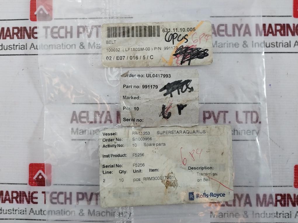 Rolls-royce Transmission Belt 991179 Rrm300017351 100032 (Lf180Sm-00)