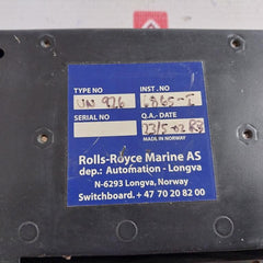 Rolls-royce Un 926 Alarm Control Panel