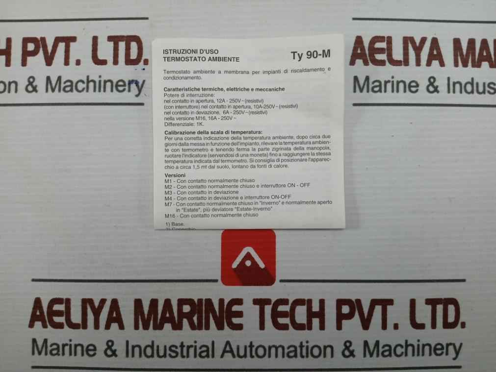 Room Thermostat Ty 90-m4 Brand Campini 0-30˚C