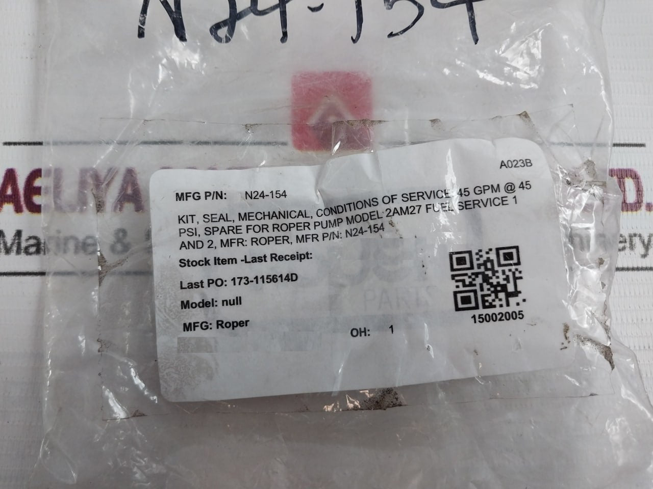 Roper N24-154 Mechanical Seal