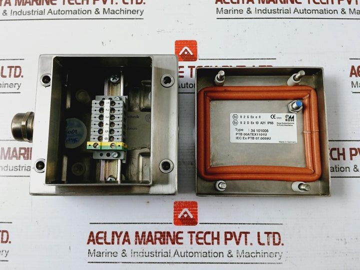 Rose Systemtechnik 34 101006 Stainless Steel Enclosure Ip66 Ptb 00atex1101u