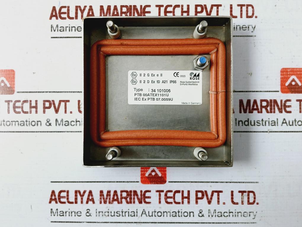 Rose Systemtechnik 34 101006 Stainless Steel Enclosure Ip66 Ptb 00atex1101u