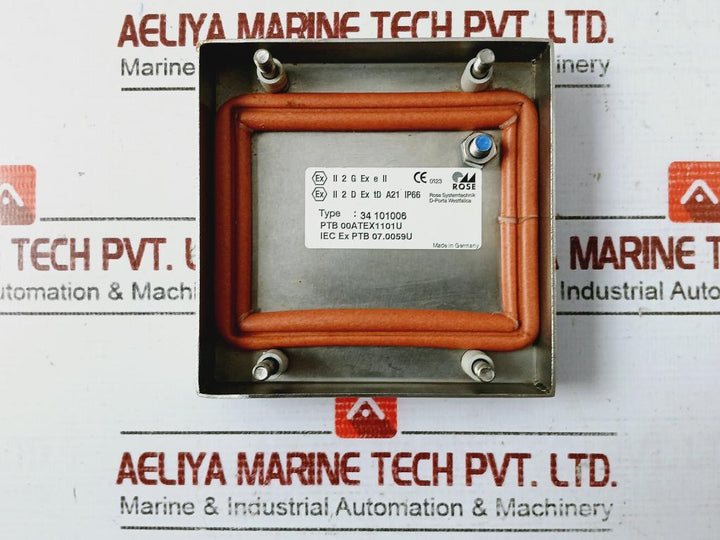 Rose Systemtechnik 34 101006 Stainless Steel Enclosure Ip66 Ptb 00atex1101u