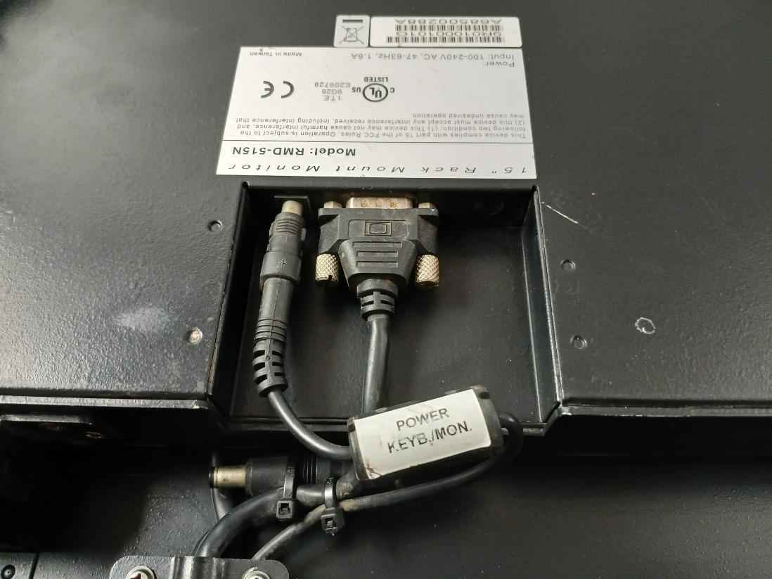 Rose Electronics Rmd-515N 15" Rack Mount Monitor 100-240V Ac 47-63 Hz 1.6A Used