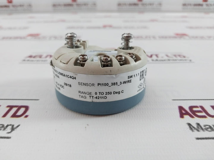 Rosemount 00644-7600-0004 Temperature Transmitter 0 To 250 Deg C 4-20Ma Sw1.1.1