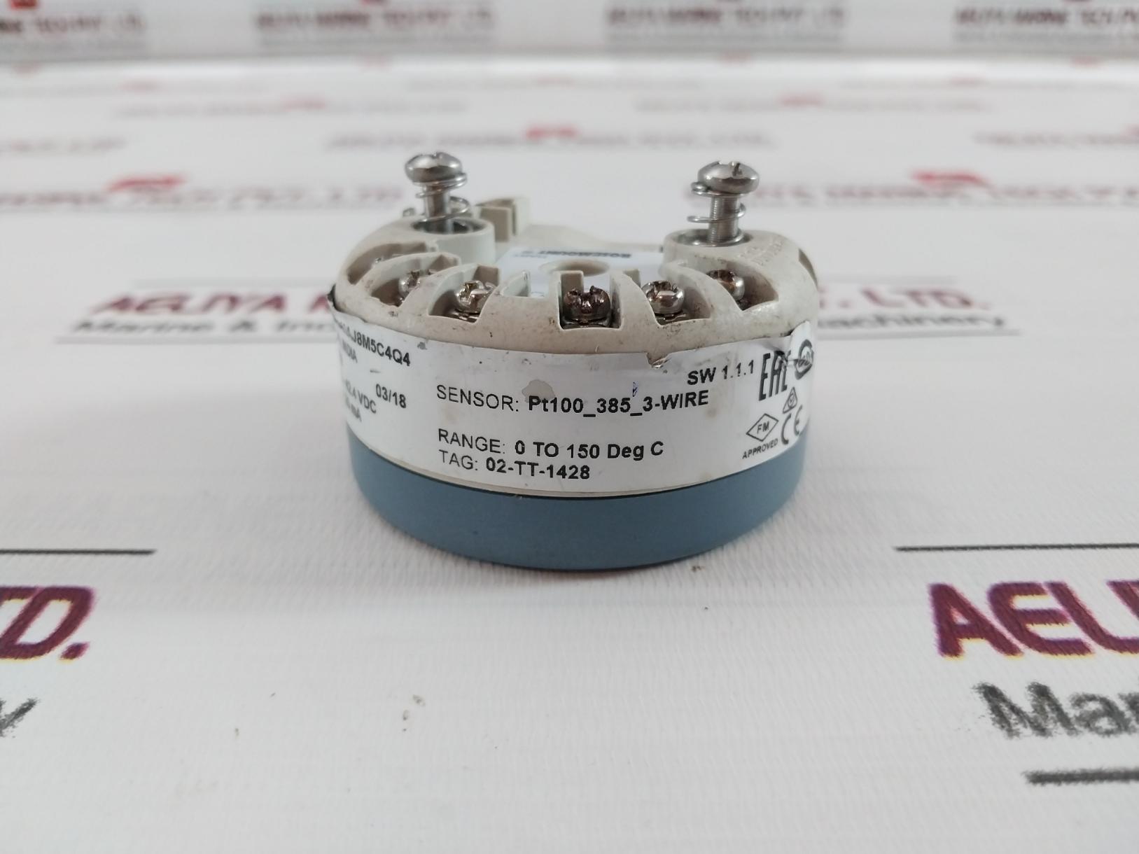 Rosemount 00644-7600-0004 Temperature Transmitter 4-20Ma Sw1.1.1