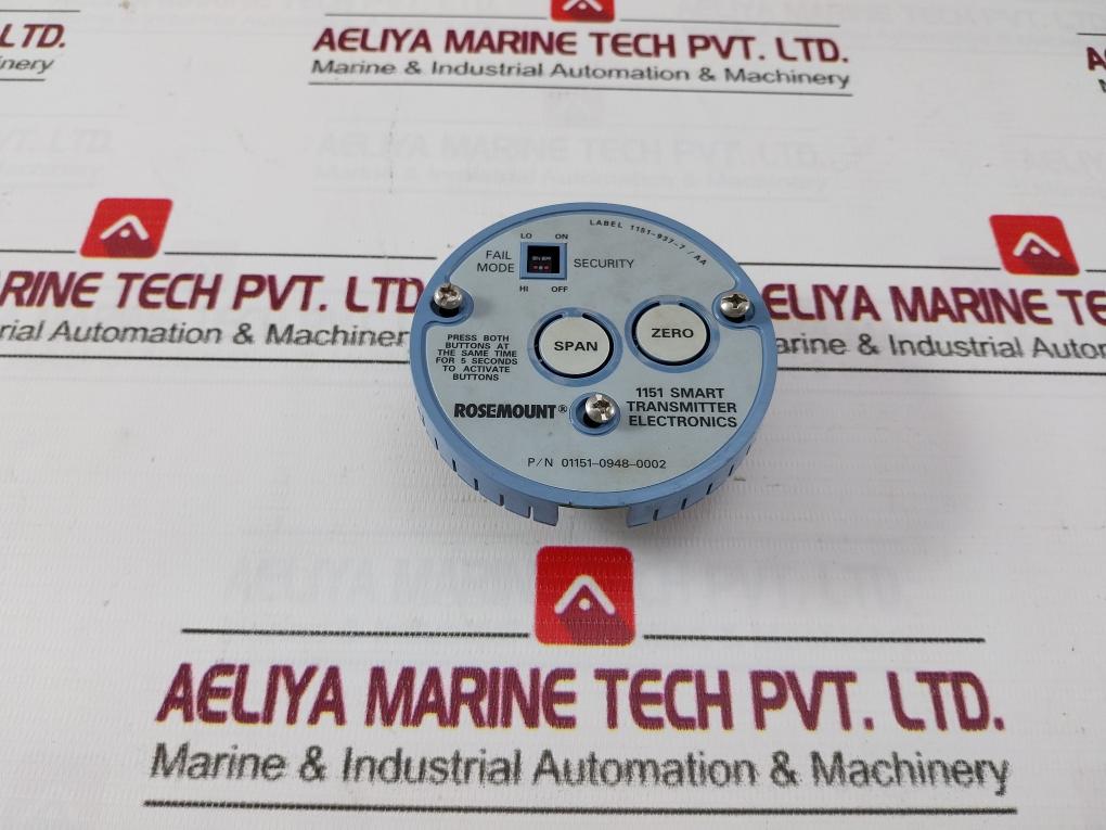 Rosemount 01151-0948-0002 Pressure Transmitter