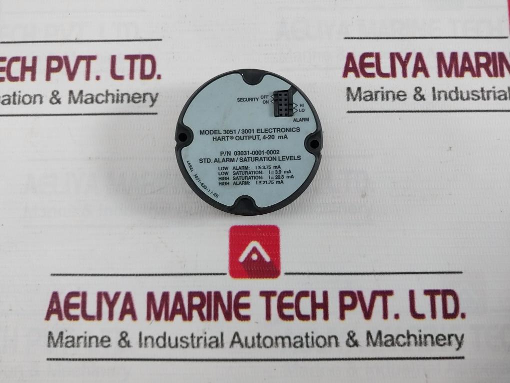 Rosemount 03031-0001-0002 Electronic Hart Output Module 4-20 Ma