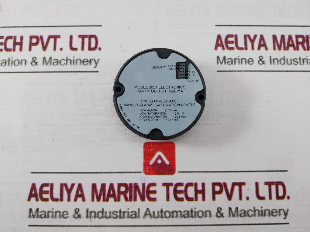 Rosemount 03031-0001-0003 Alarm Saturation Electronic Transmitter 3.8Ma
