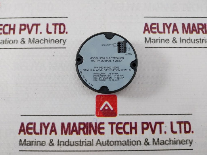 Rosemount 03031-0001-0003 Alarm Saturation Electronic Transmitter 3.8Ma