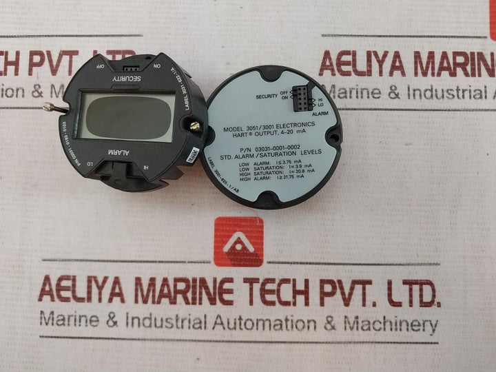 Rosemount 03031-0193-0103 Pressure Transmitter Lcd Display 3031-622-1/A Alarm